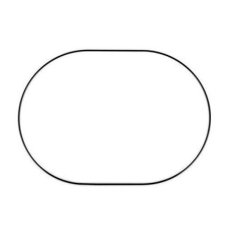 Metallellipse, 40 cm / 3 mm, schwarz