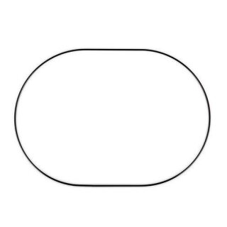 Metallellipse, 35 cm / 3 mm, schwarz