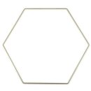 Metallhexagon, ø 25 cm / 3 mm, gold