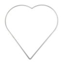 Metallherz, 20 cm / 3 mm, silber