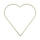 Metallherz, 28 cm / 3 mm, gold