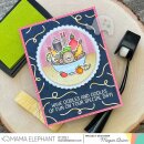 Mama Elephant, clear stamp, Noodle Sayings