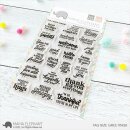 Mama Elephant, clear stamp, Tag size Greetings