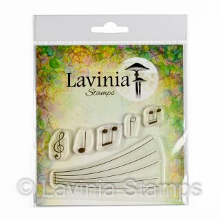 Lavinia Stamps, clear stamp - Musical Notes (large)