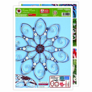 papier + ideen: Quilling Template, Norway Mandala