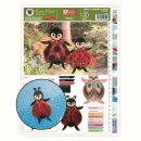 Quilling Template, Large Quilling Ladybirds and Bugs