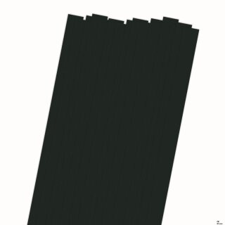 papier + ideen, Quilling Papierstreifen "On Edge" Black, 25x450mm, 290g/m2, 15 Streifen