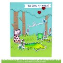 Lawn Fawn, clear stamp, croc my world