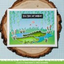 Lawn Fawn, clear stamp, croc my world