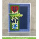 Lawn Fawn, clear stamp, croc my world