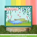 Lawn Fawn, clear stamp, croc my world