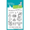 Lawn Fawn, clear stamp, tea-rrific day add-on