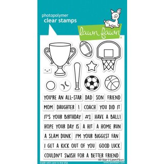 Lawn Fawn, clear stamp, all-star