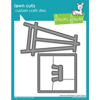 Lawn Fawn, lawn cuts/ Stanzschablone, canvas and easel