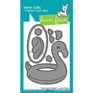 Lawn Fawn, lawn cuts/ Stanzschablone, flamingo floatie