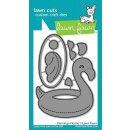 Lawn Fawn, lawn cuts/ Stanzschablone, flamingo floatie