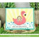 Lawn Fawn, lawn cuts/ Stanzschablone, flamingo floatie