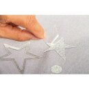 Metallic B&uuml;gel-Transferfolie, 21,5x28cm, 2-fach sort., 2 Bogen, silber