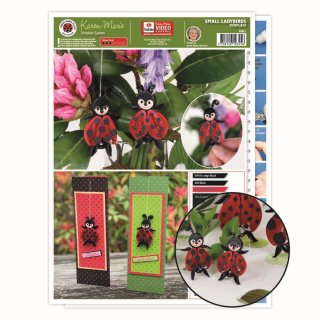 papier + ideen: Quilling Template, Small Quilling Ladybirds