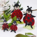 papier + ideen: Quilling Template, Small Quilling Ladybirds