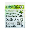 Lavinia Stamps, stencils - Words 2