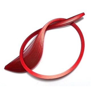 Quilled Creations, Paper Stripes, Red Edge on Red...