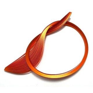 Quilled Creations, Paper Stripes, Orange Edge on Orange Quilling Paper 1/8" (3mm)
