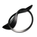 Quilled Creations, Paper Stripes, Black Edge on Black...