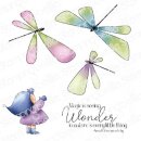 Stamping Bella, Rubber Stamp, BUNDLE GIRL WITH DRAGONFLIES