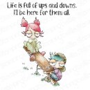 Stamping Bella, Rubber Stamp, MINI ODDBALLS ON A SEESAW