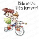 Stamping Bella, Rubber Stamp, MINI ODDBALLS ON A TRICYCLE