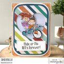Stamping Bella, Rubber Stamp, MINI ODDBALLS ON A TRICYCLE