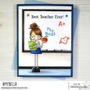 Stamping Bella, Rubber Stamp, ODDBALL GIRL TEACHER