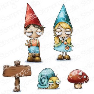 Stamping Bella, Rubber Stamp, ODDBALL GNOME KIDS