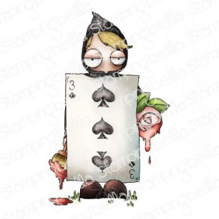 Stamping Bella, Rubber Stamp, ODDBALL PLAYING CARD