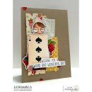 Stamping Bella, Rubber Stamp, ODDBALL PLAYING CARD