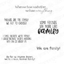 Stamping Bella, Rubber Stamp, WE ARE FAMILY SENTIMENT SET