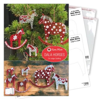 Karen Marie Klip: Quilling Anleitung, On Edge Dala Horses