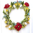 papier + ideen: Quilling Template, Wild Flower Wreath
