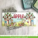 Lawn Fawn, clear stamp, apple-solutely awesome
