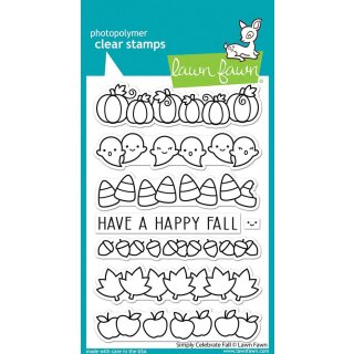 Lawn Fawn, clear stamp, simply celebrate fall
