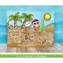 Lawn Fawn, clear stamp, beachy christmas