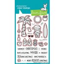 Lawn Fawn, lawn cuts/ Stanzschablone, beachy christmas