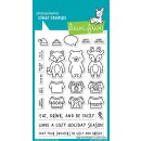 Lawn Fawn, clear stamp, ugly and bright
