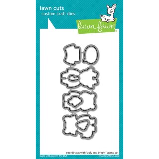 Lawn Fawn, lawn cuts/ Stanzschablone, ugly and bright