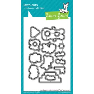 Lawn Fawn, lawn cuts/ Stanzschablone, snowball fight