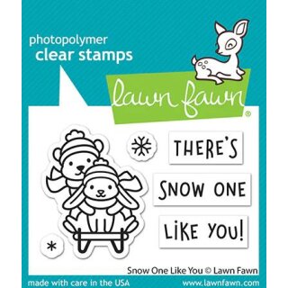 Lawn Fawn, clear stamp, snow one like you