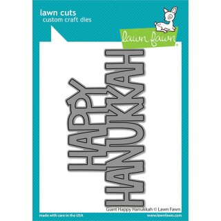 Lawn Fawn, lawn cuts/ Stanzschablone, giant happy hanukkah