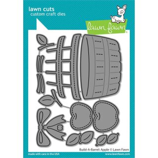Lawn Fawn, lawn cuts/ Stanzschablone, build-a-barrel: apple