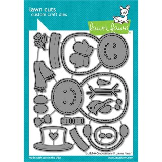 Lawn Fawn, lawn cuts/ Stanzschablone, build-a-snowman
